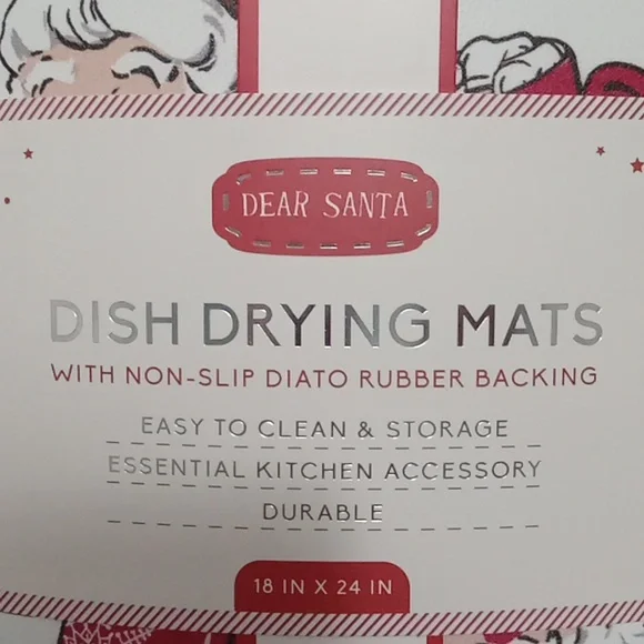 Santa Dish Drying Mat 🎅🎅🎅 - Picture 7 of 8
